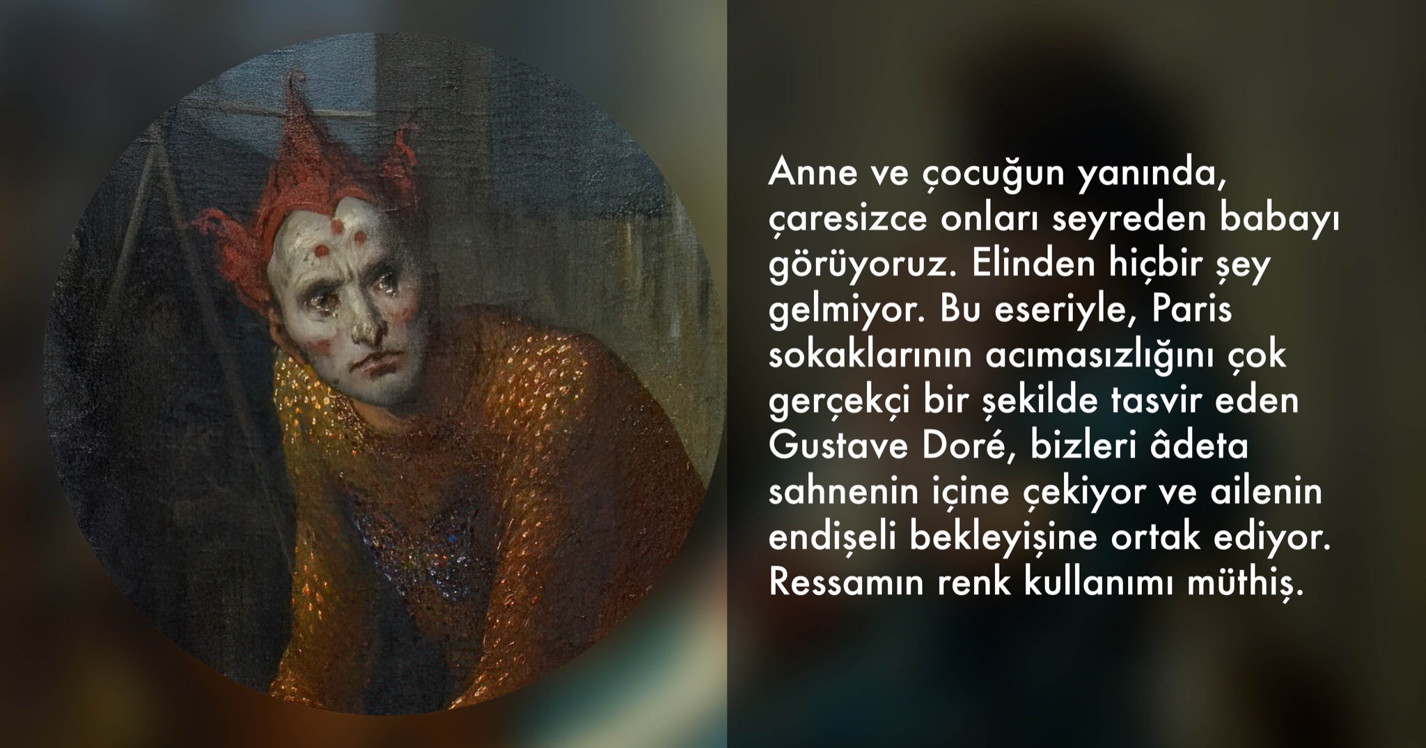 Publio Tommasi、Les Saltimbanques、希少画集より Fransız ressam Gustave Doré'den, akrobat bir ailenin trajedisini