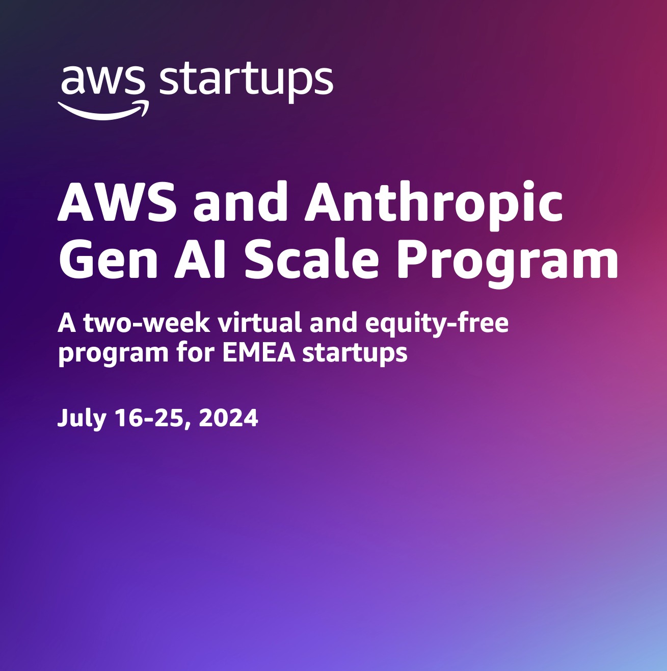 AWS Startups - 📢 EMEA startups! Join the AWS and Anthropic... | Facebook