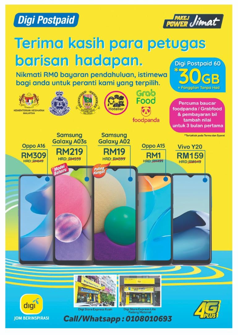 Terima Kasih para petugas... - Digi Store Express Langkawi