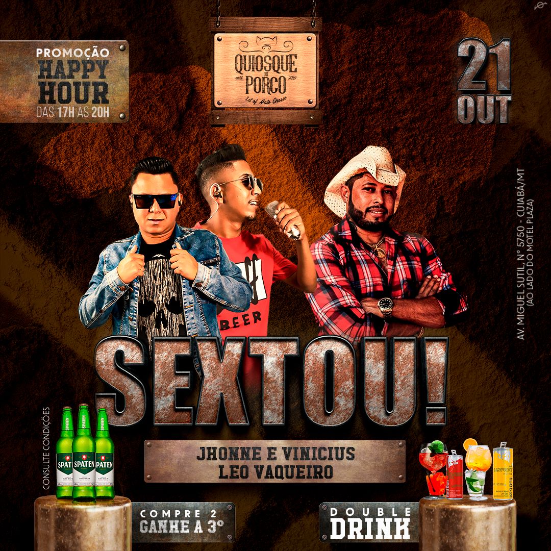 Quiosque - TERÇA 🍻 --- leitão e modão --- Com a dupla Wender e falcão e ...