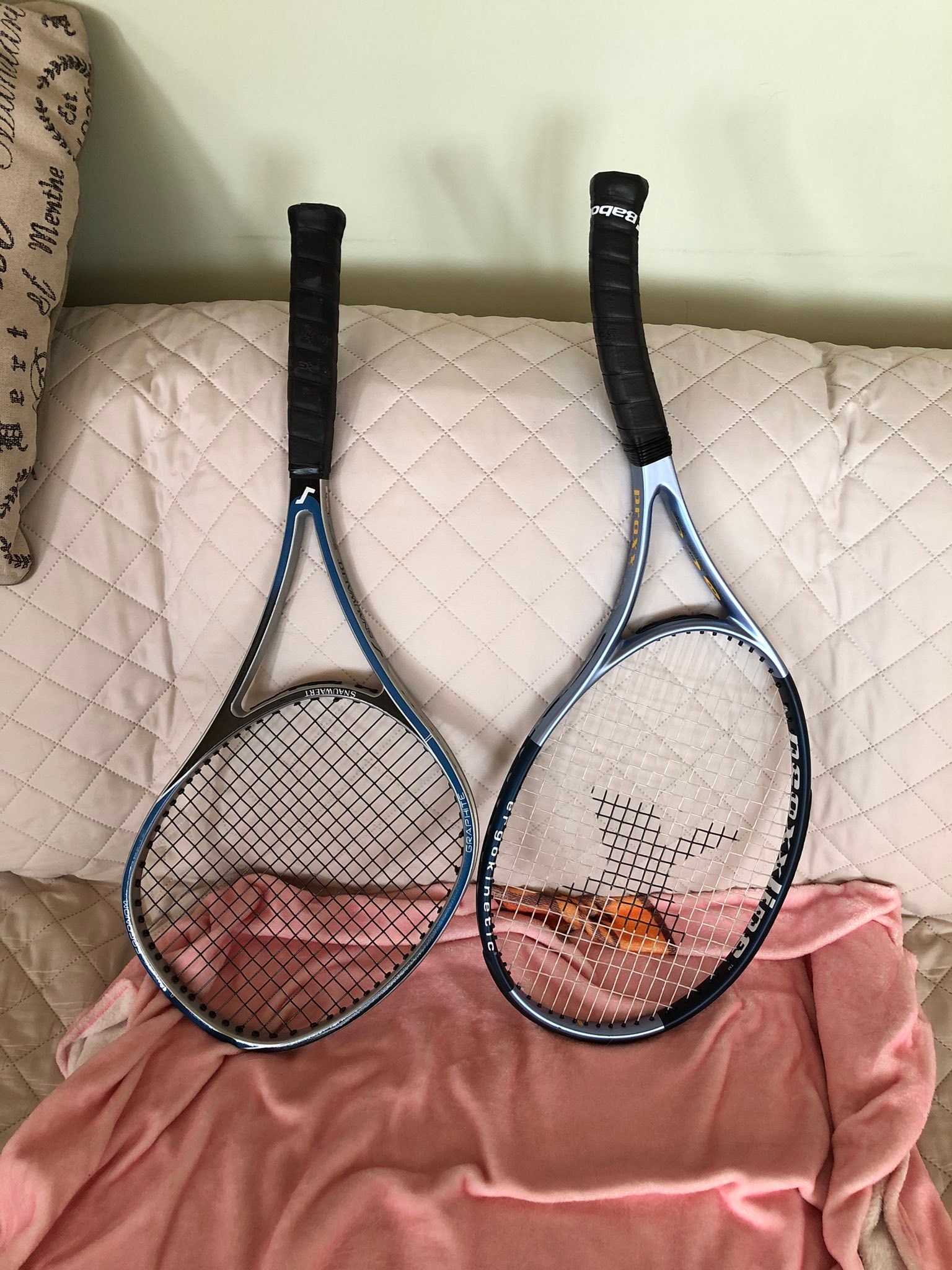 MacGregor Bergelin long string tennis racket