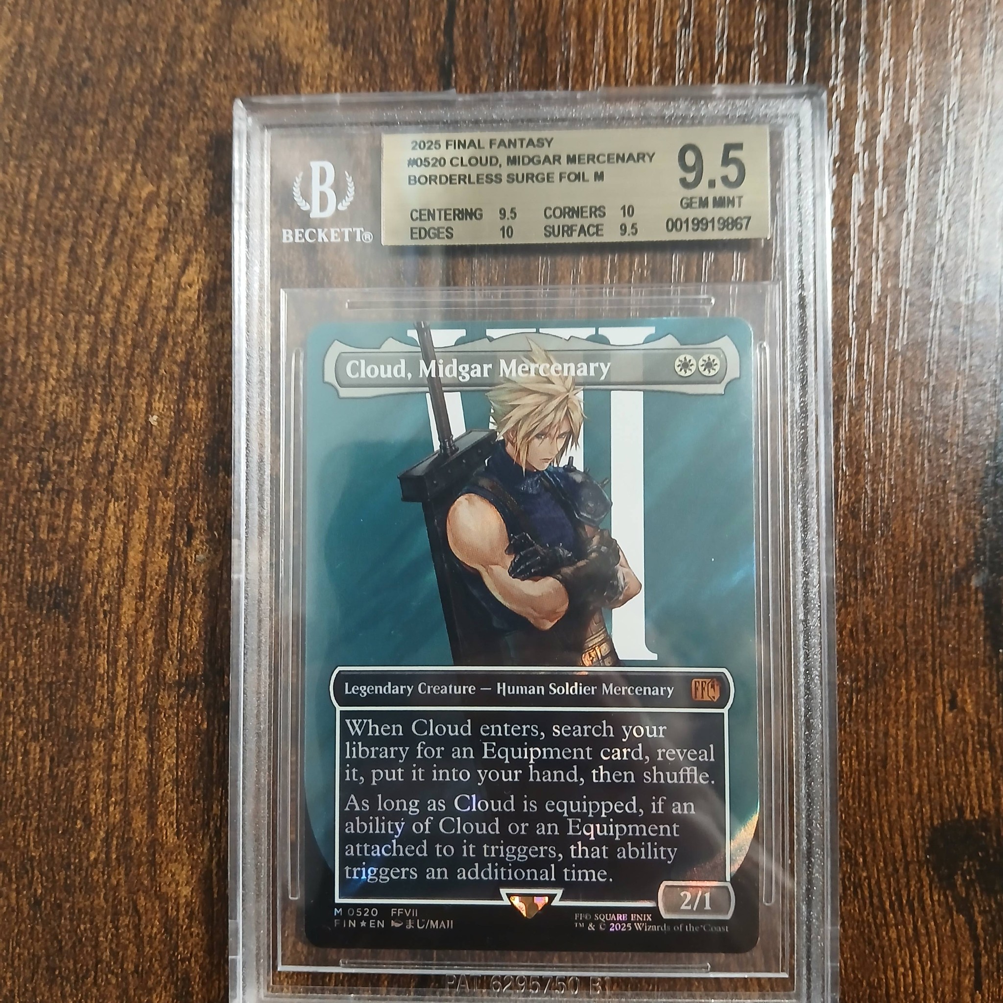 PSA10 Cloud, Midgar ボーダーレス クラウド フォイル 英語版 Cloud