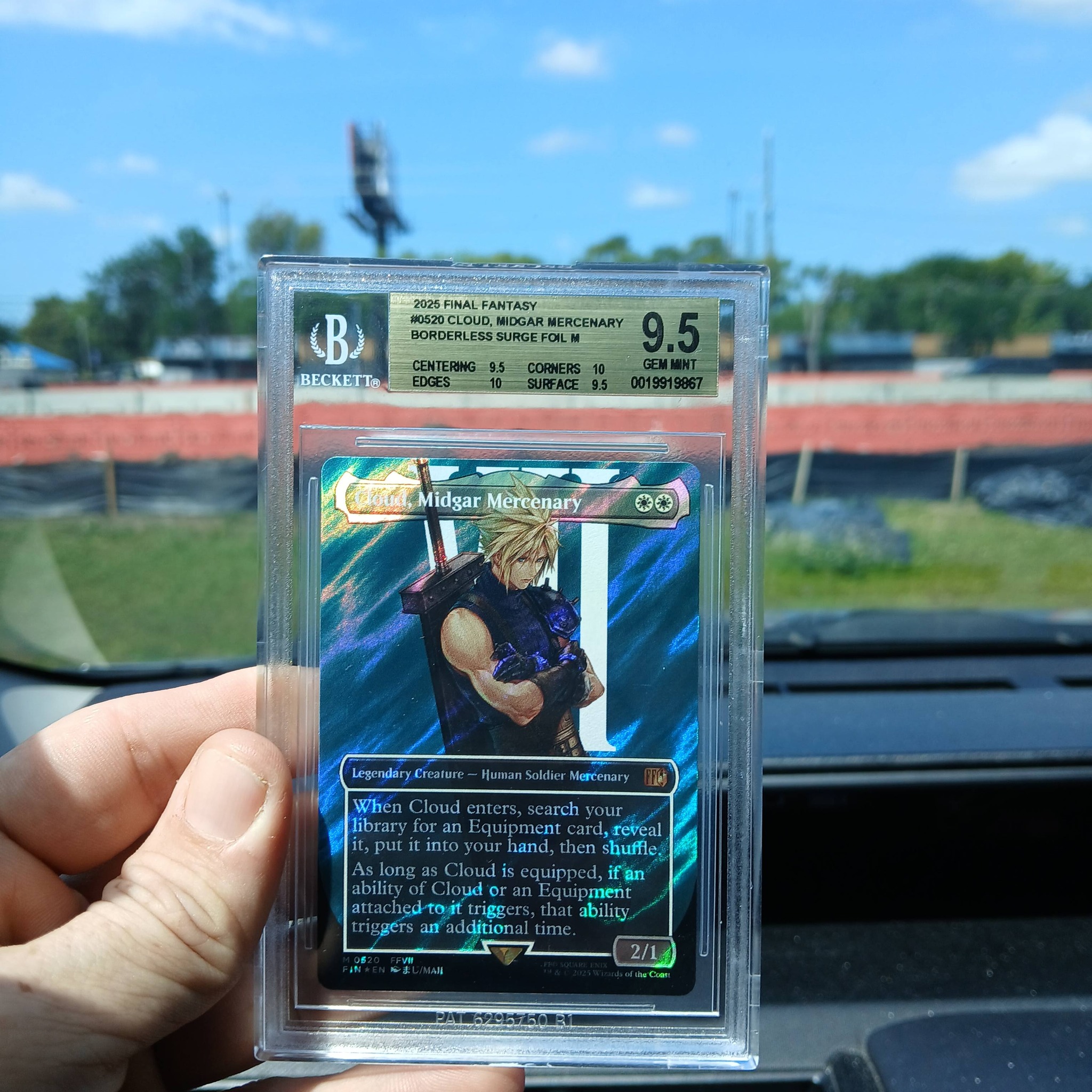 Is it worth grading a Japanese surge foil of Cloud, Midgar Mercenary?
