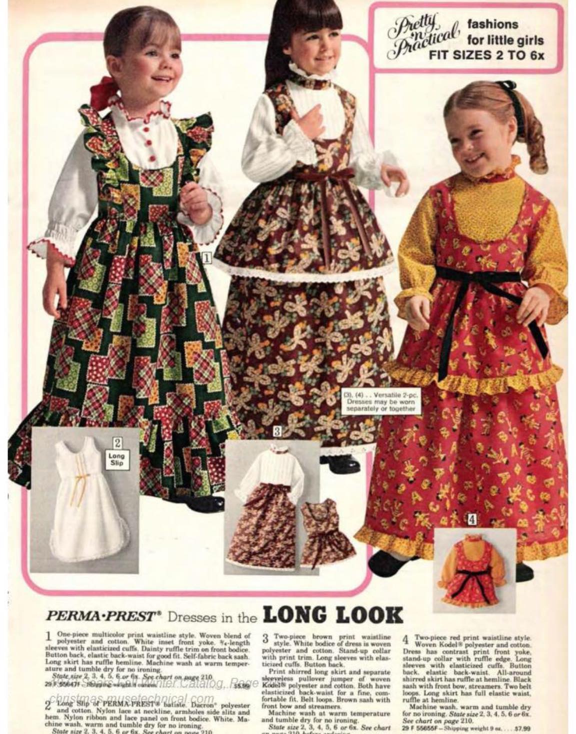 Page from the Sears Fall/Winter catalog of 1976