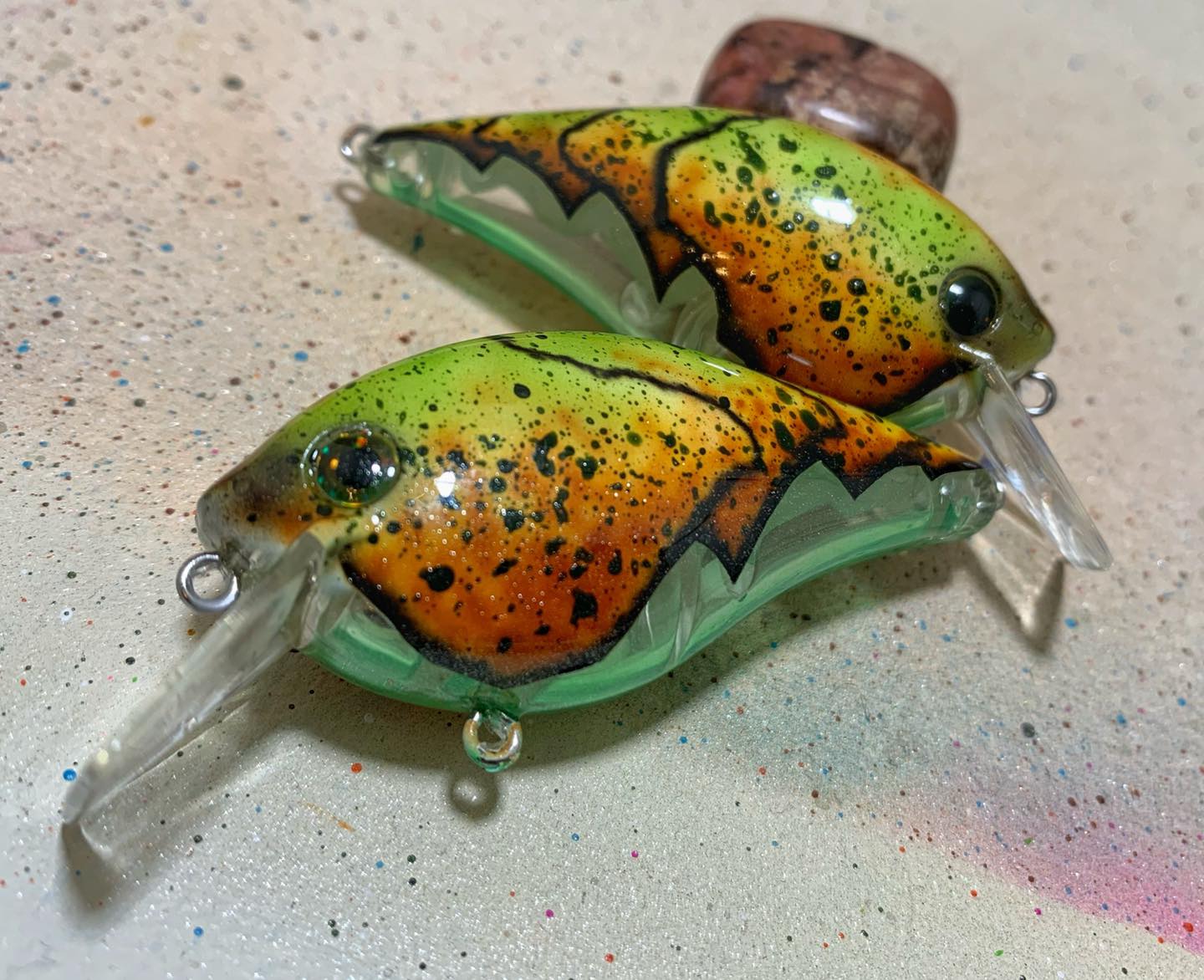 bubonic fishing lures Cackalacky Booze Bait Lure Booze Bait + Dressed Chartreuse Feathers Trailing Hook wine snob Bubonic custom baits.