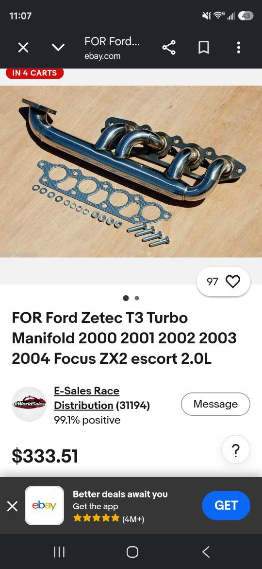 Ford Zetec turbo kit for sale or trade