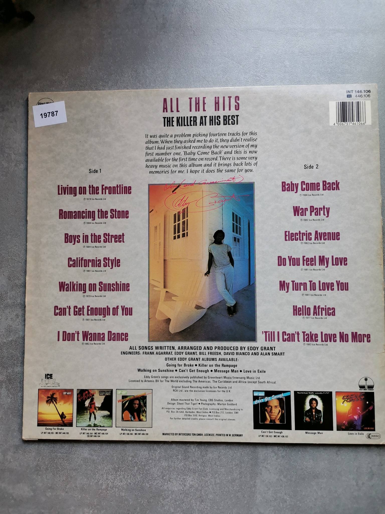 EDDY GRANT - ALL THE HITS EDDY-GRANT EDDY- ALL THE HITS 