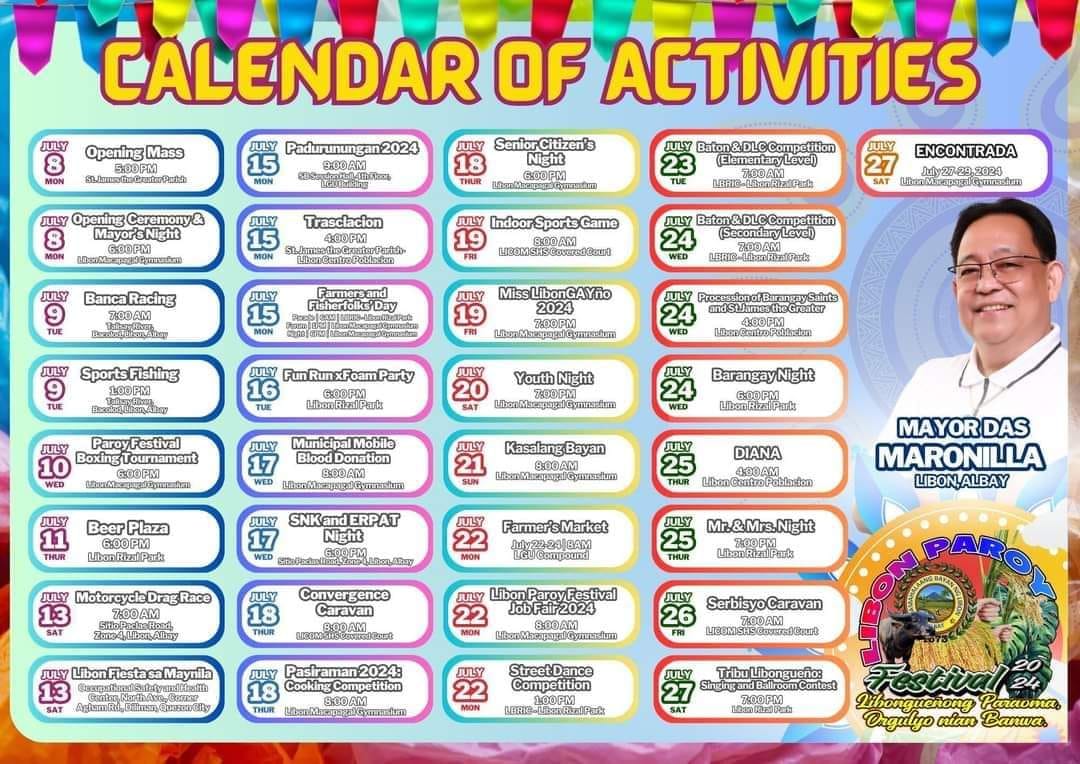 𝗦𝗔𝗩𝗘 𝗧𝗛𝗘 𝗗𝗔𝗧𝗘𝗦 | 𝐋𝐈𝐁𝐎𝐍... - Festivals in the Philippines