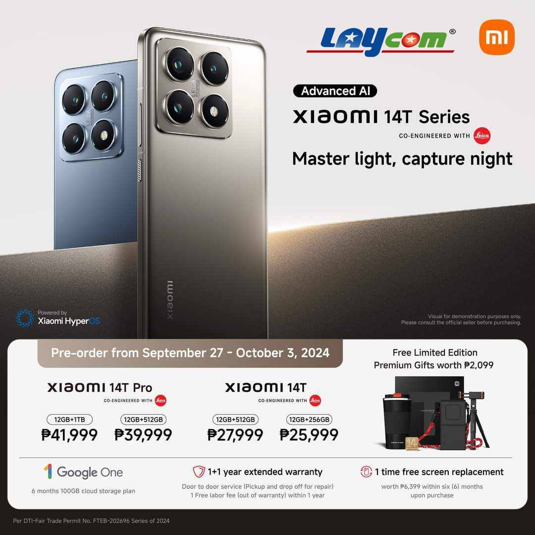 Laycom - Xiaomi 14t series is now open for pre-order from... | Facebook