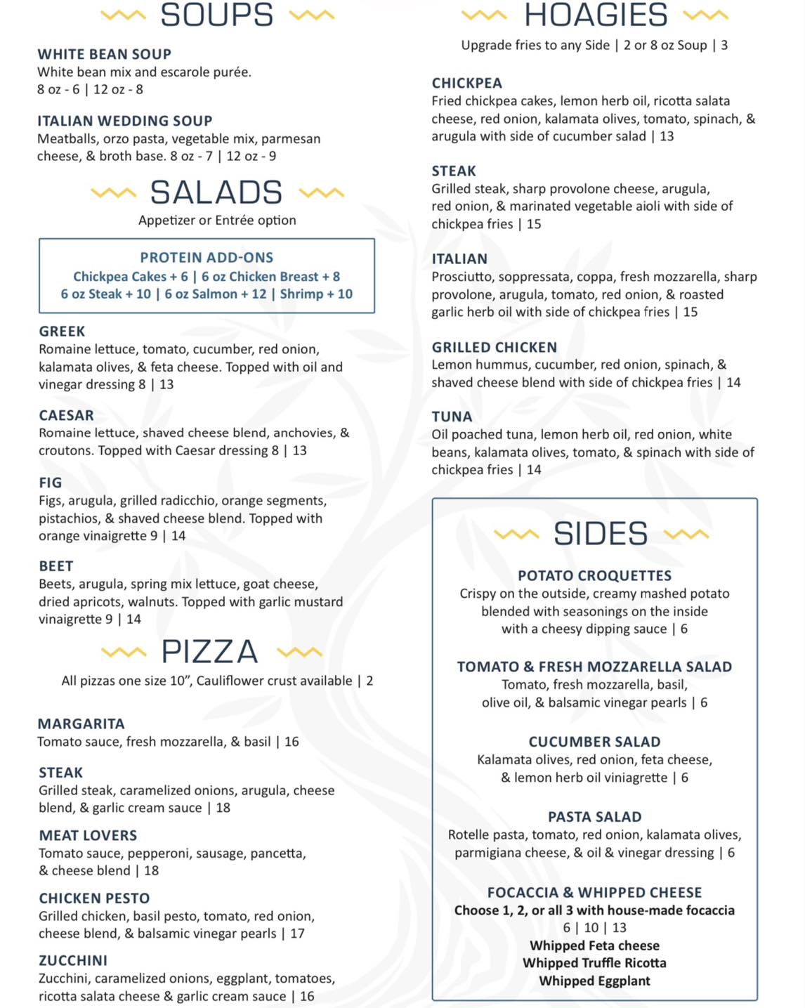 Our new menu has started!!! Check out... - Room 101 The Med