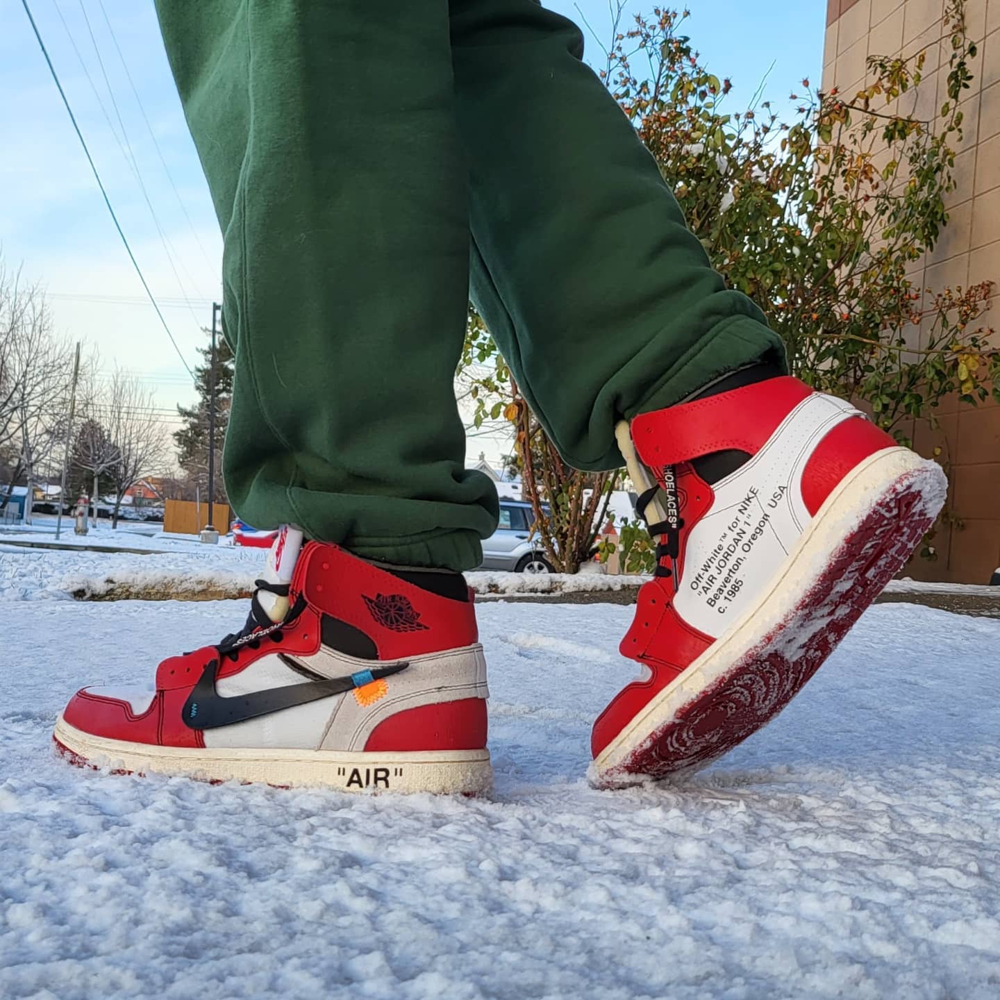 NIKE ナイキ Joshua Vides AIR JORDAN 1 ハイカットスニーカー Joshua Vides x Off-White x Air Jordan 1 High OG customs 💭