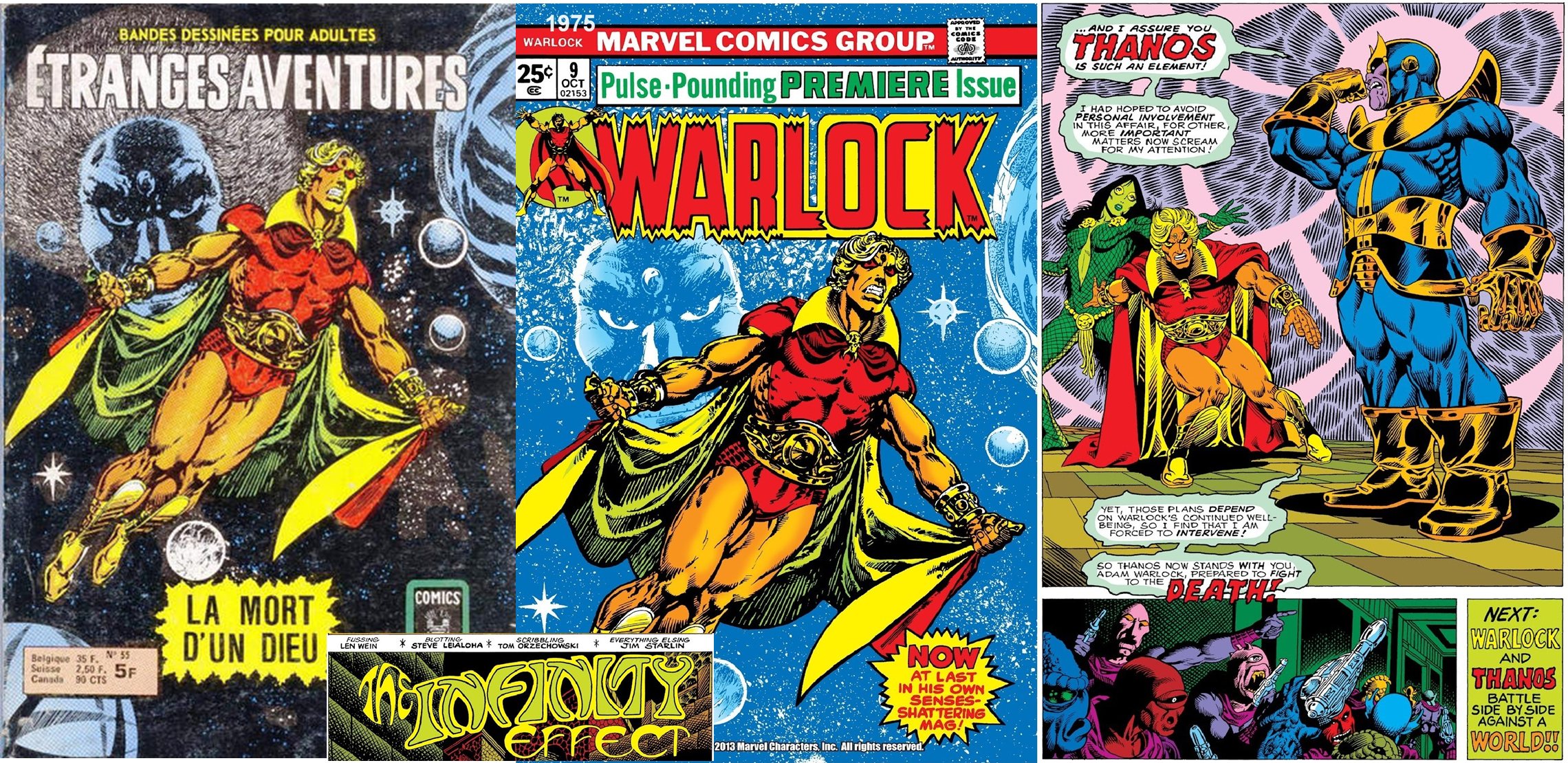 Vintage Marvel Comics Group Strange Tales featuring Warlock issues