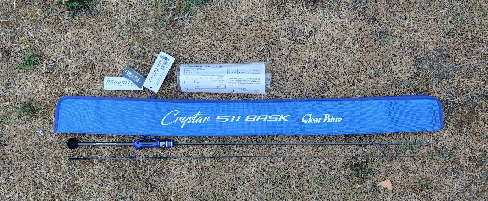 Brand new Crystar Clear Blue 511 Bask rod for sale