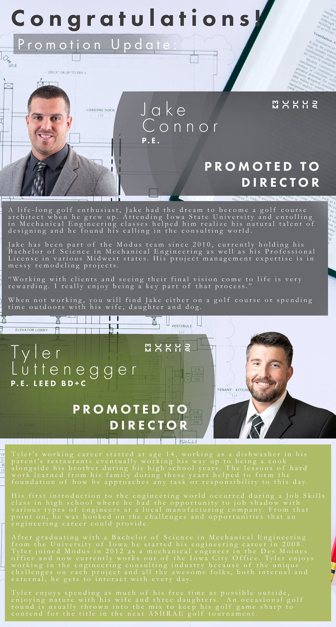 MODUS - Congratulations to our new Directors, Jake Connor... | Facebook