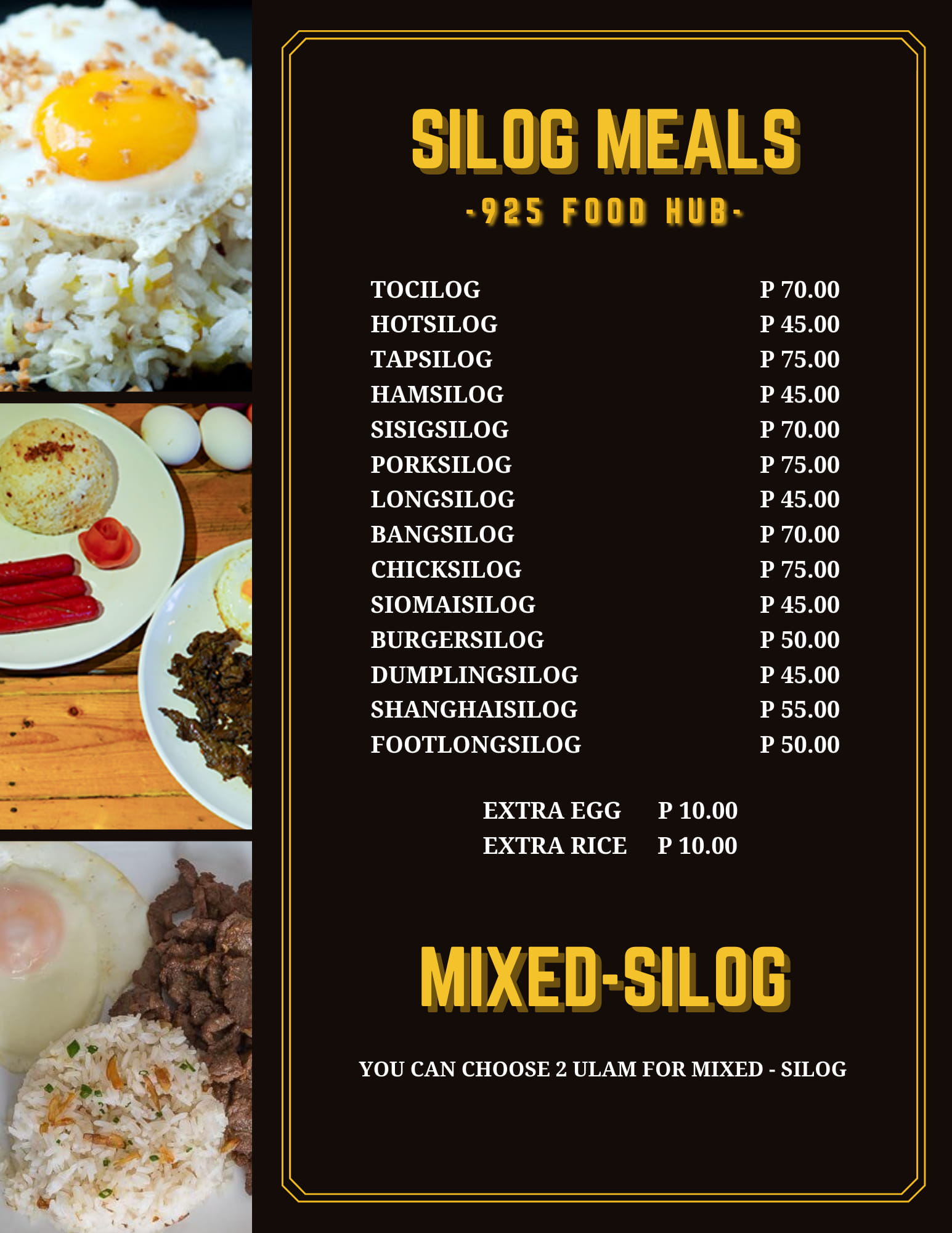 925 Food Hub - UPDATED MENU! UPDATED MENU! Our online... | Facebook