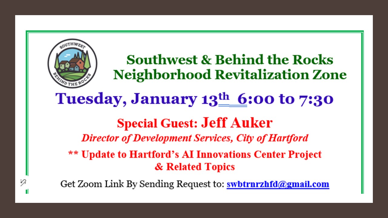 Southwest & Behind the Rocks NRZ Public Meeting