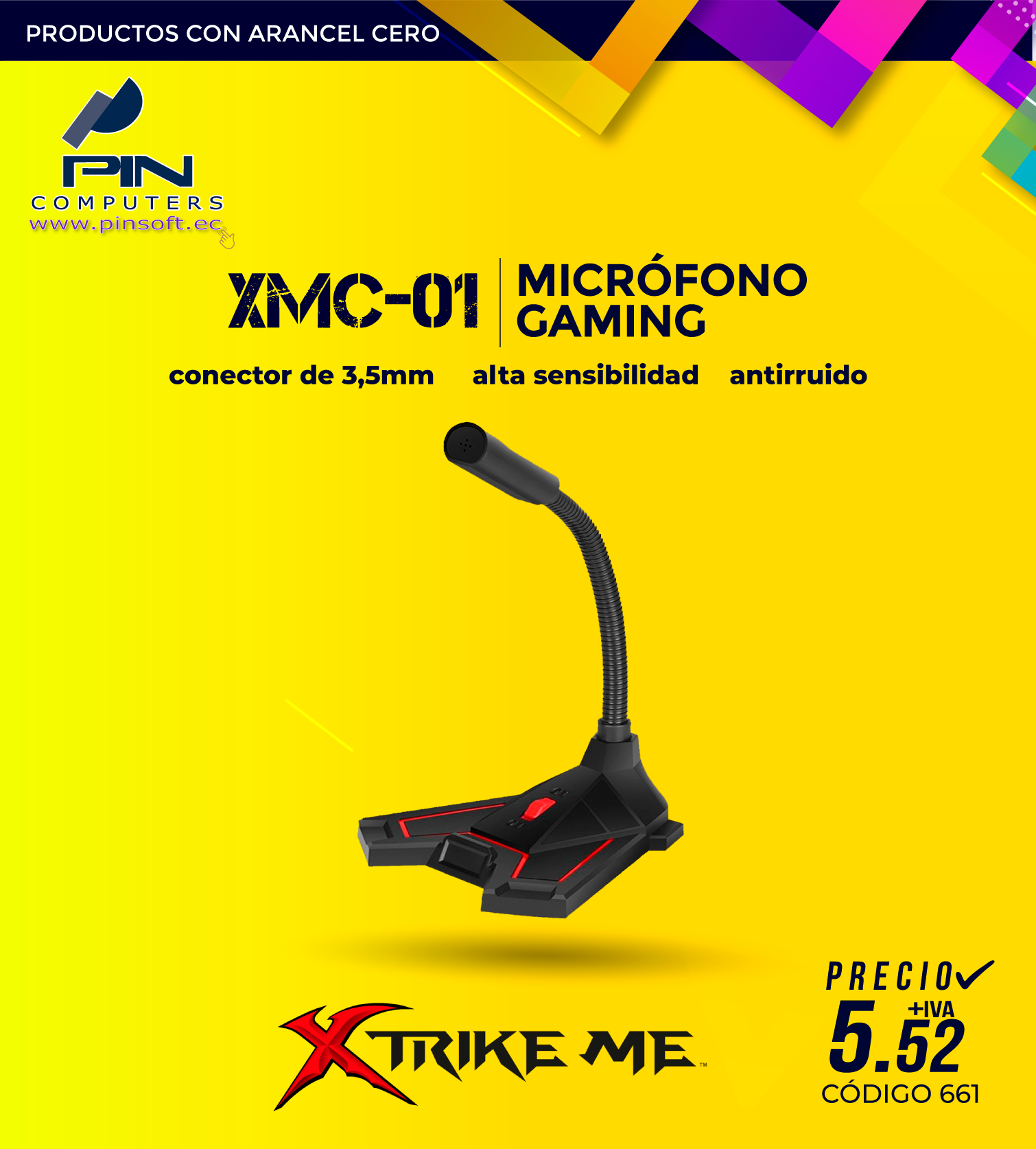 🎤 Xtrike-me, XMC-01, Micrófono Gamer,... - Pinsoft Computers | Facebook