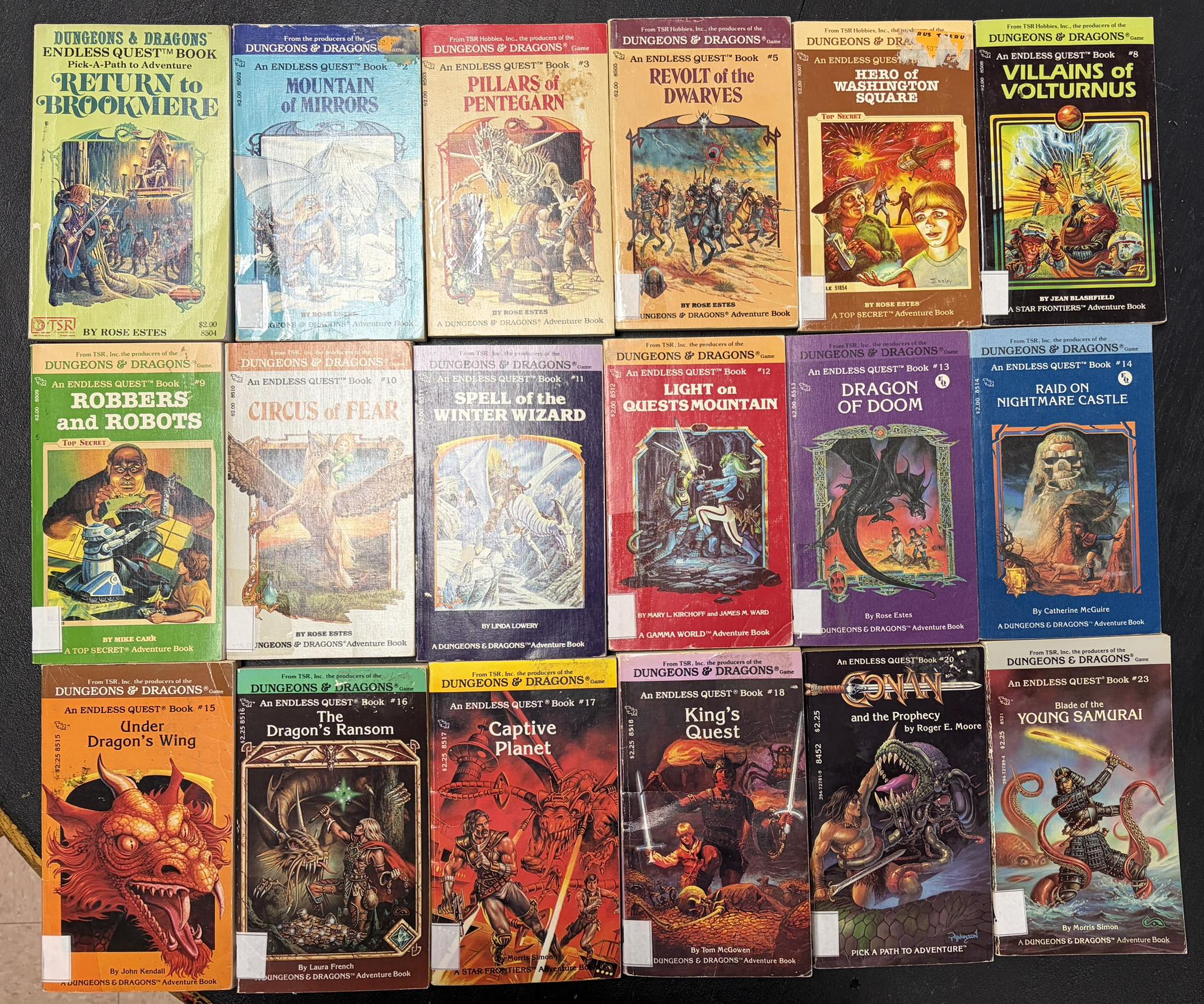 Dungeons and Dragons Endless Quest books collection