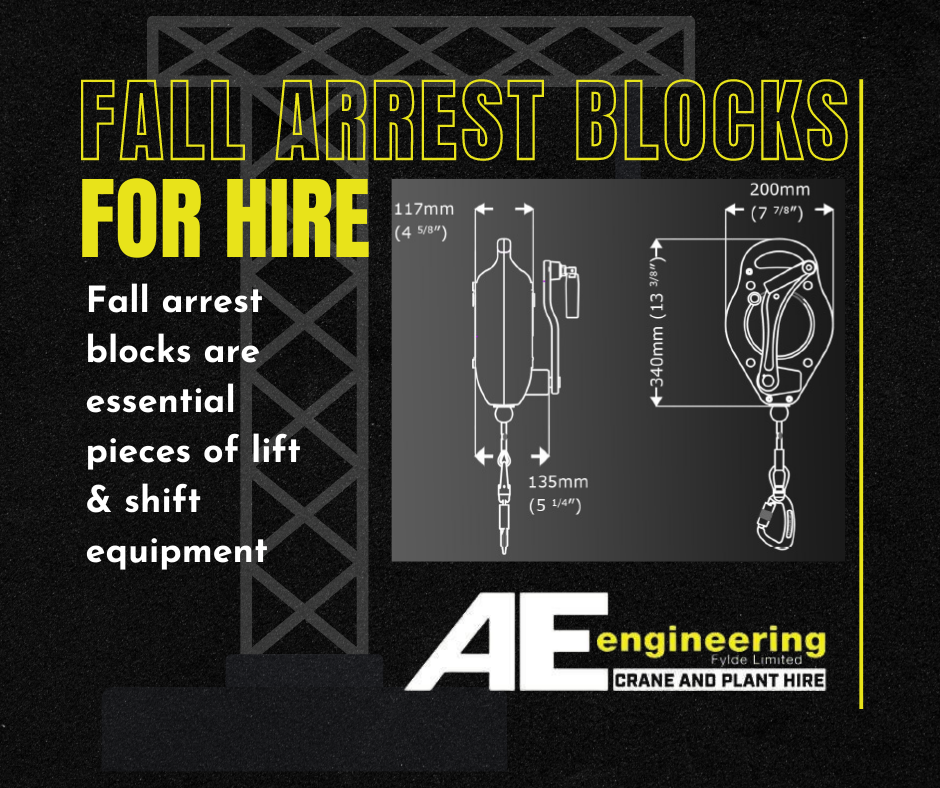 FALL ARREST BLOCK FOR... - AE Engineering Crane & Plant hire | Facebook