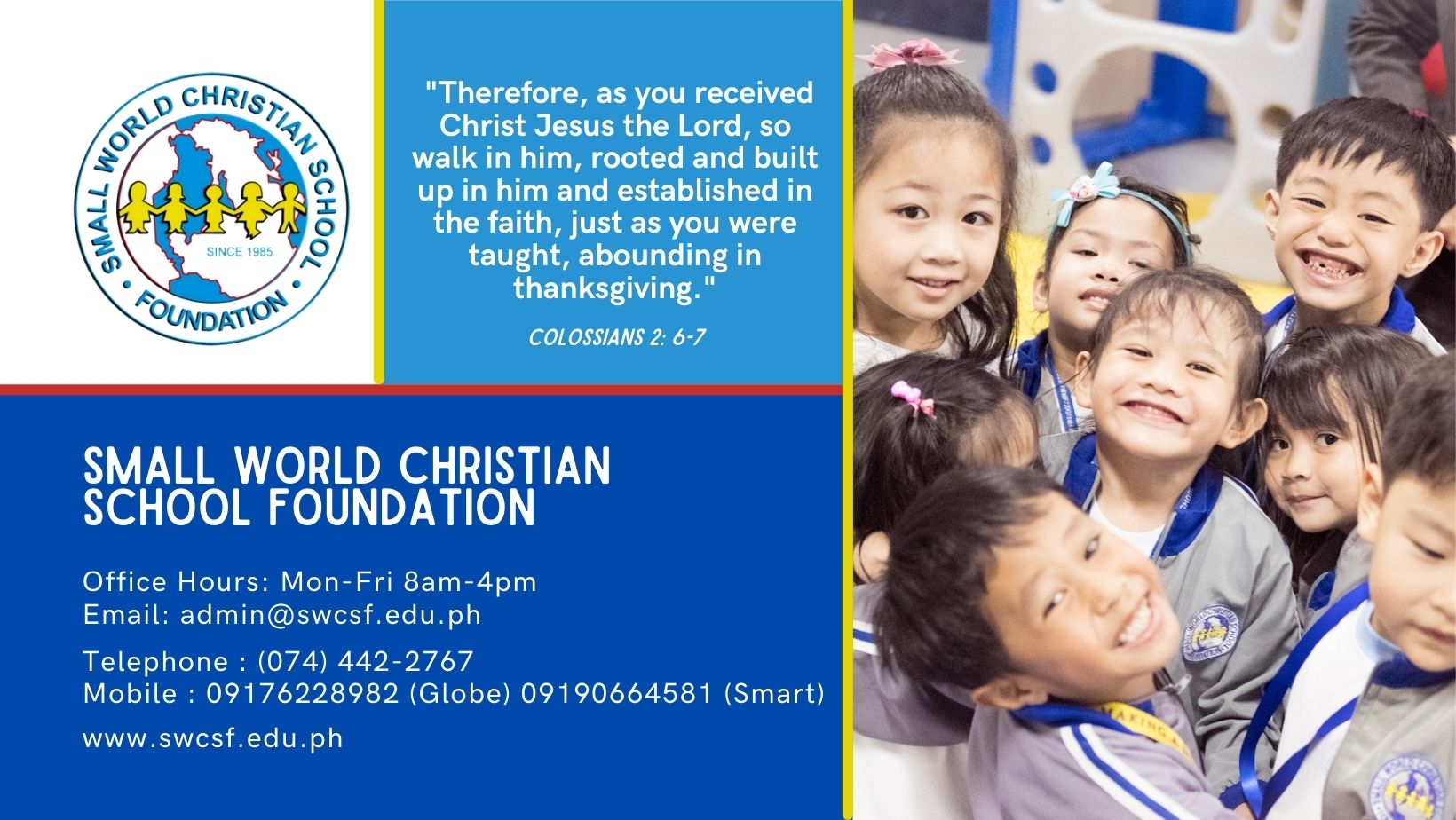 For General... - Small World Christian School Foundation