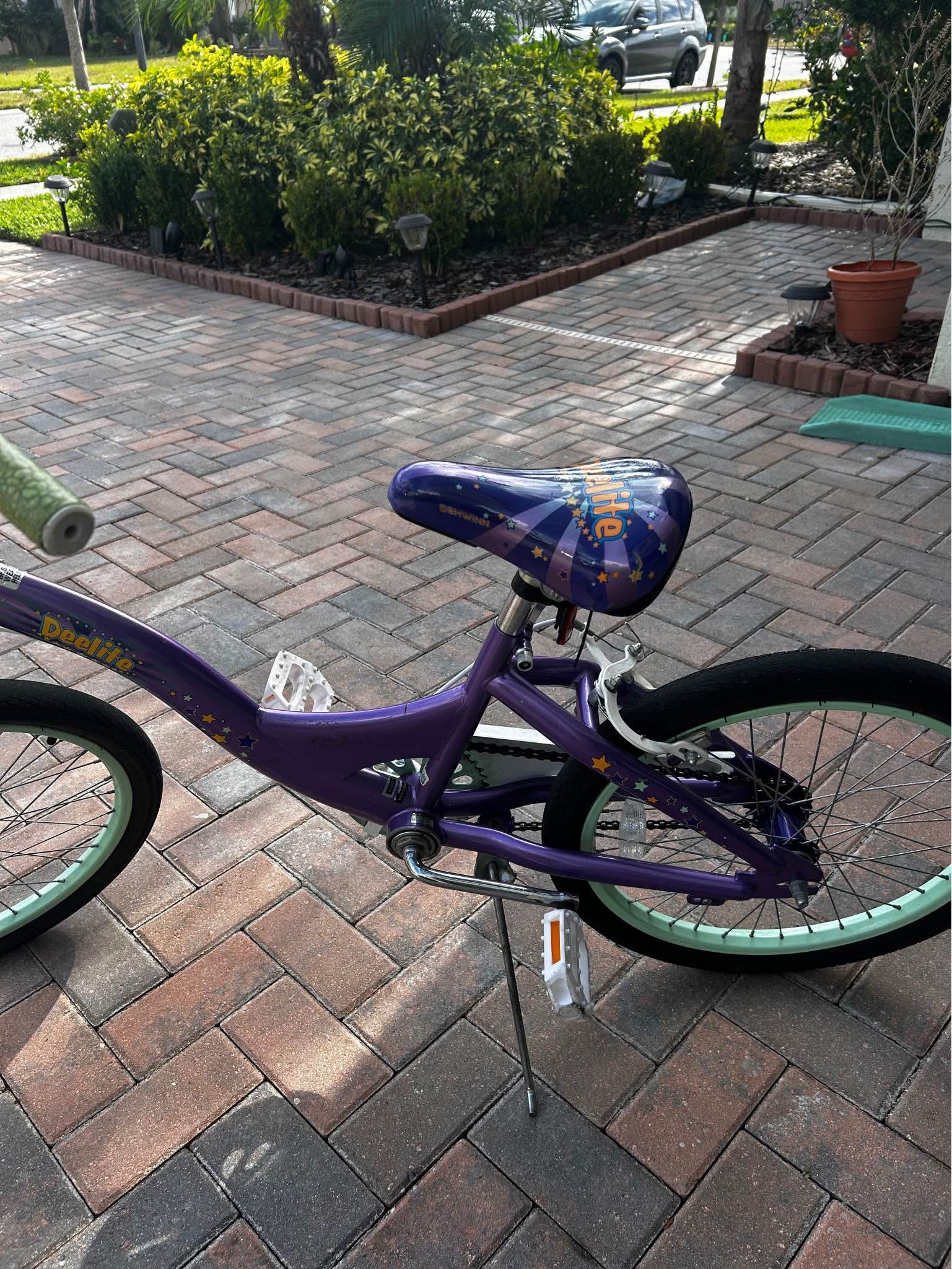 Schwinn Deelite 20” Kids Bike Mint green/Purple Bicycles