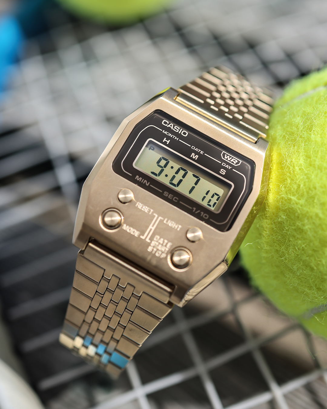 Accessorise your look with the A1000MA-7EF The silver stainless