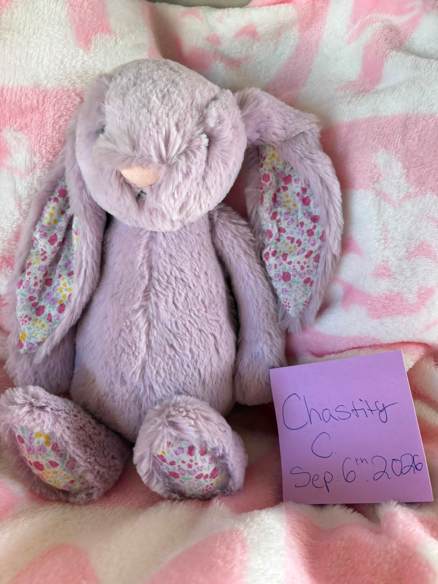 Medium Bashful Jasmin Blossom Jellycat bunny for sale