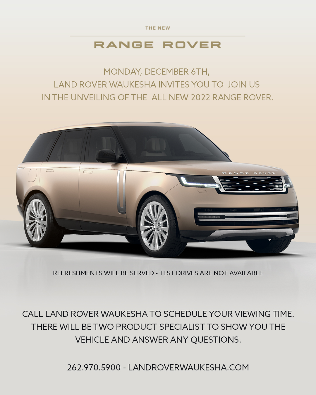 Fields Waukesha - The New Range Rover, peerless refinement...