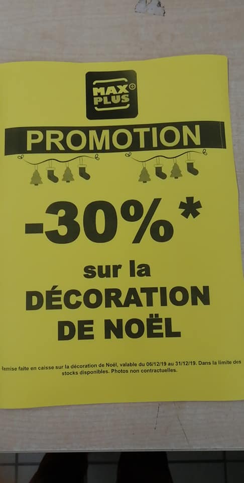 MAX PLUS - ⚠️ Promotion ⚠️ Du 6 au 31 décembre