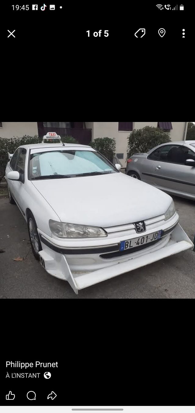 Plaque Vitre Taxi Marseille 406 - Modèle Taxi 2 - Neuf Sous Emballage