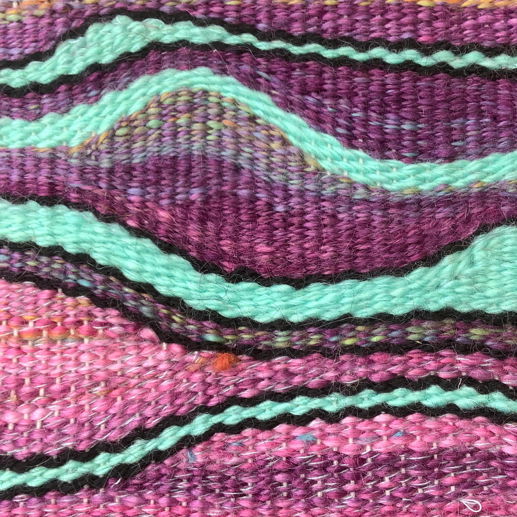 Jacky... - Jacky Radbone, weaving in the Little Cwtch studio