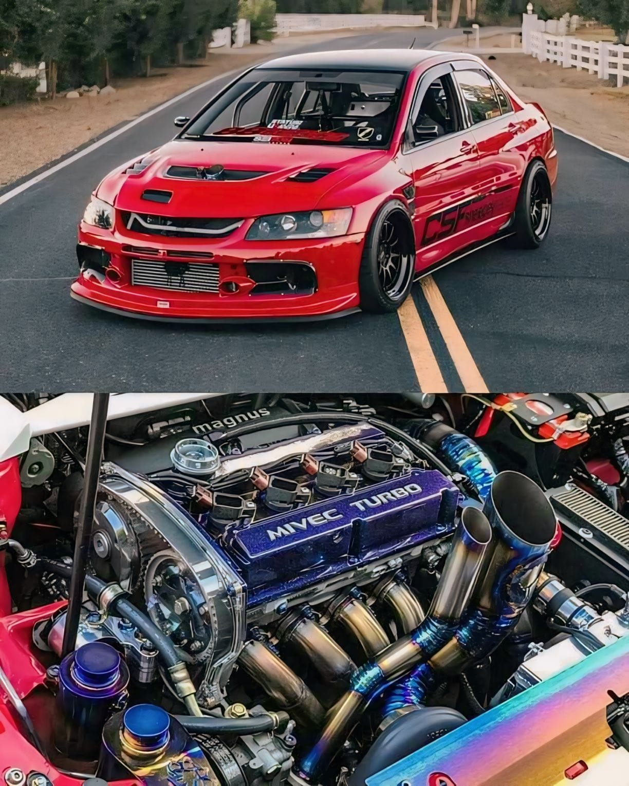 Mitsubishi Lancer Evolution 9 4G63 engine! 🔑 @that_black_evo