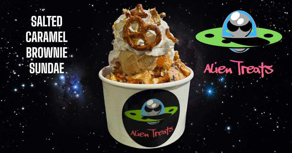Alien Treats - The shake of the month in sundae form is...