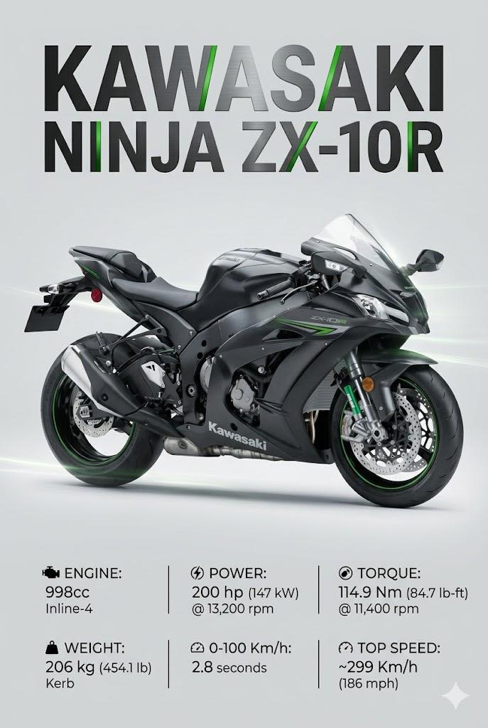 Kawasaki Launches the 2019 Ninja ZX-10R Series] Kawasaki announced