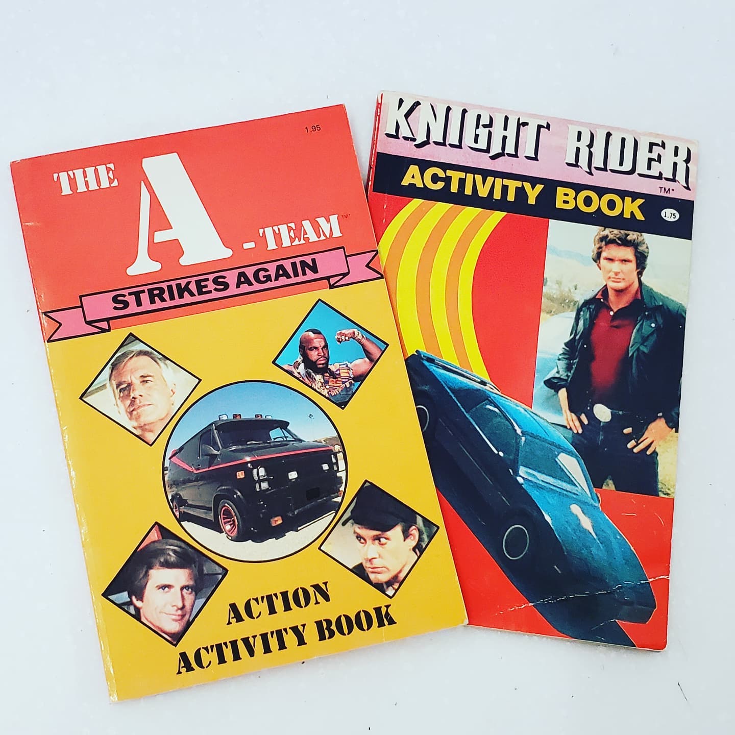 The Toy Box - Rhe A-Team And Knight Rider Activity Books....