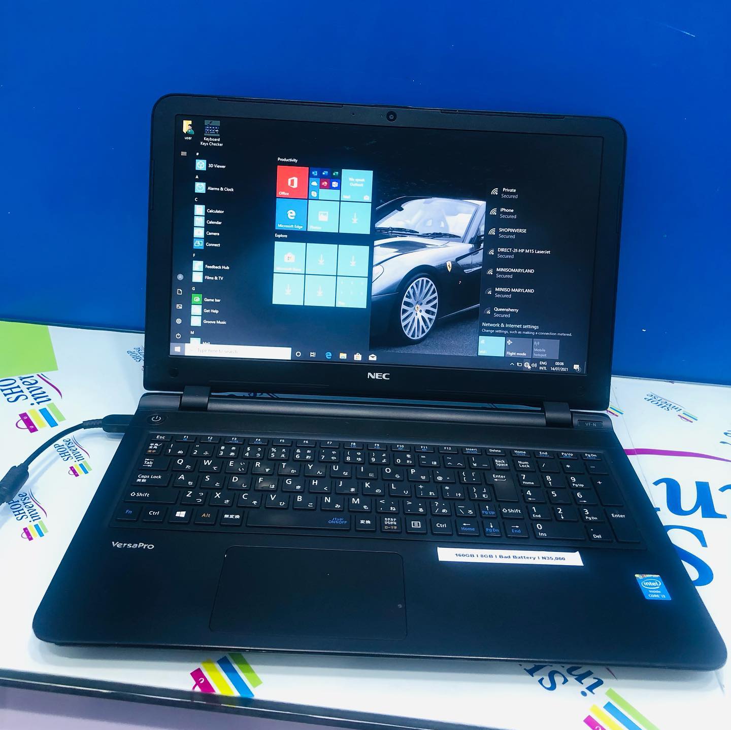 NEC VersaPro VK20LF-N - Intel Core i3 - 160GB HDD - 8GB RAM - 4GB