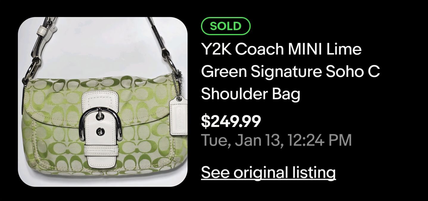Coach Soho shoulder bags have solid resale value