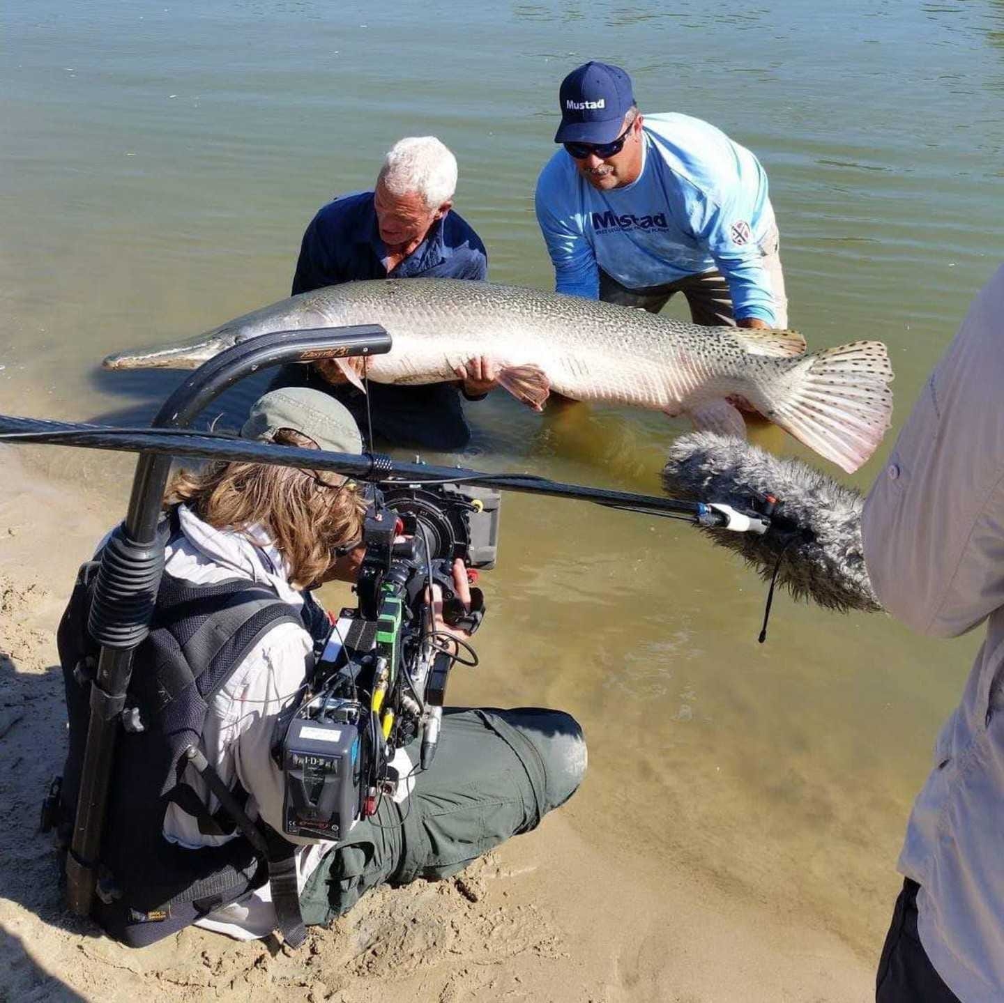 capt - Nice 1st alligator gar for Courtney 124 lbs Still catching some ...