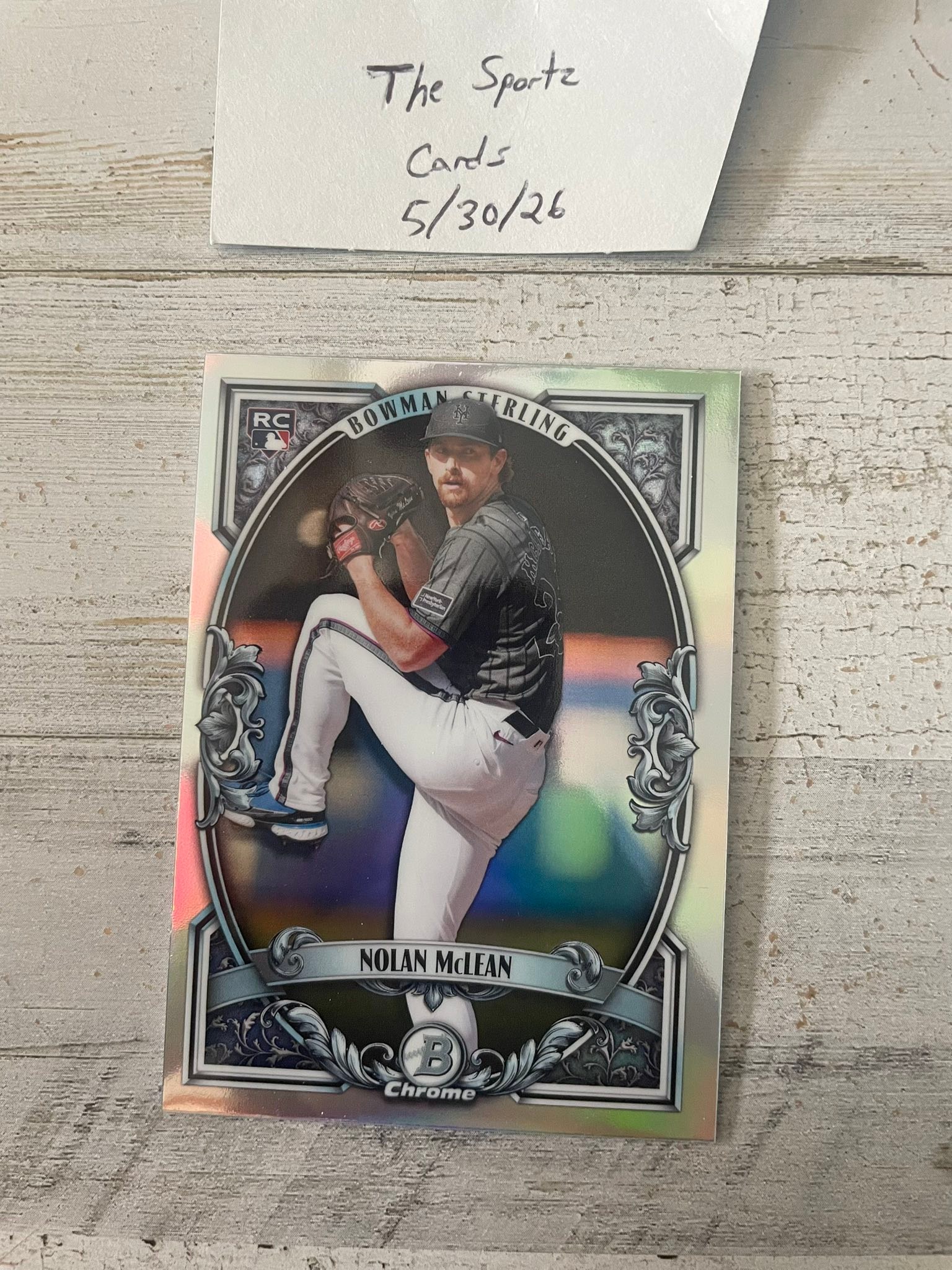 Nolan McLean Bowman Chrome rookie card auction