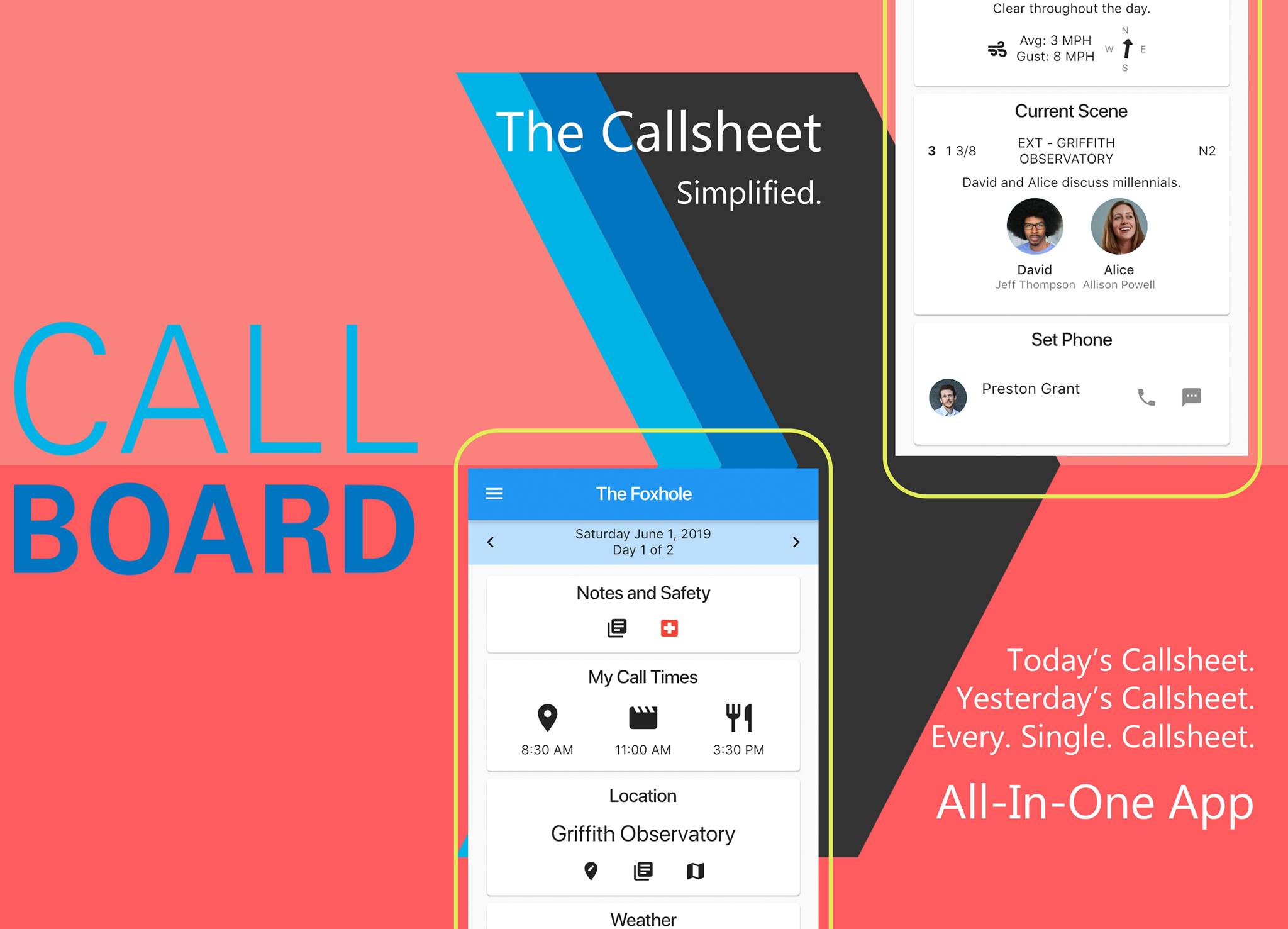 Callboard - MORE than a Call Sheet