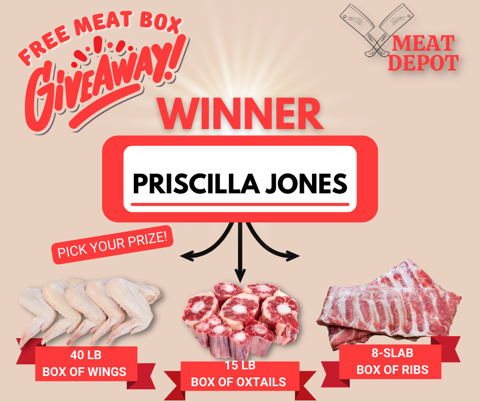 Meat Depot - 🎉CONGRATULATIONS🎉 to Ms. Priscilla Jones our... | Facebook