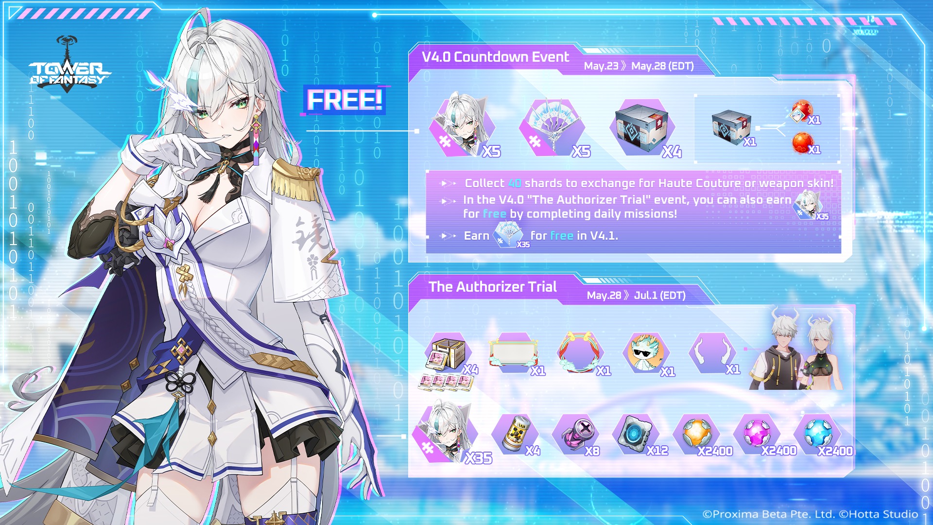 Unveiling the major rewards for Ver. 4.0! 🎮 Get ready as Ver. 4.0