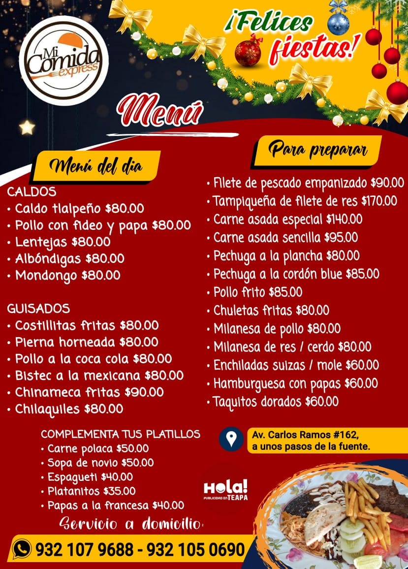 👩‍🍳 Mi Comida Express #Teapa... - Mi Comida Express | Facebook