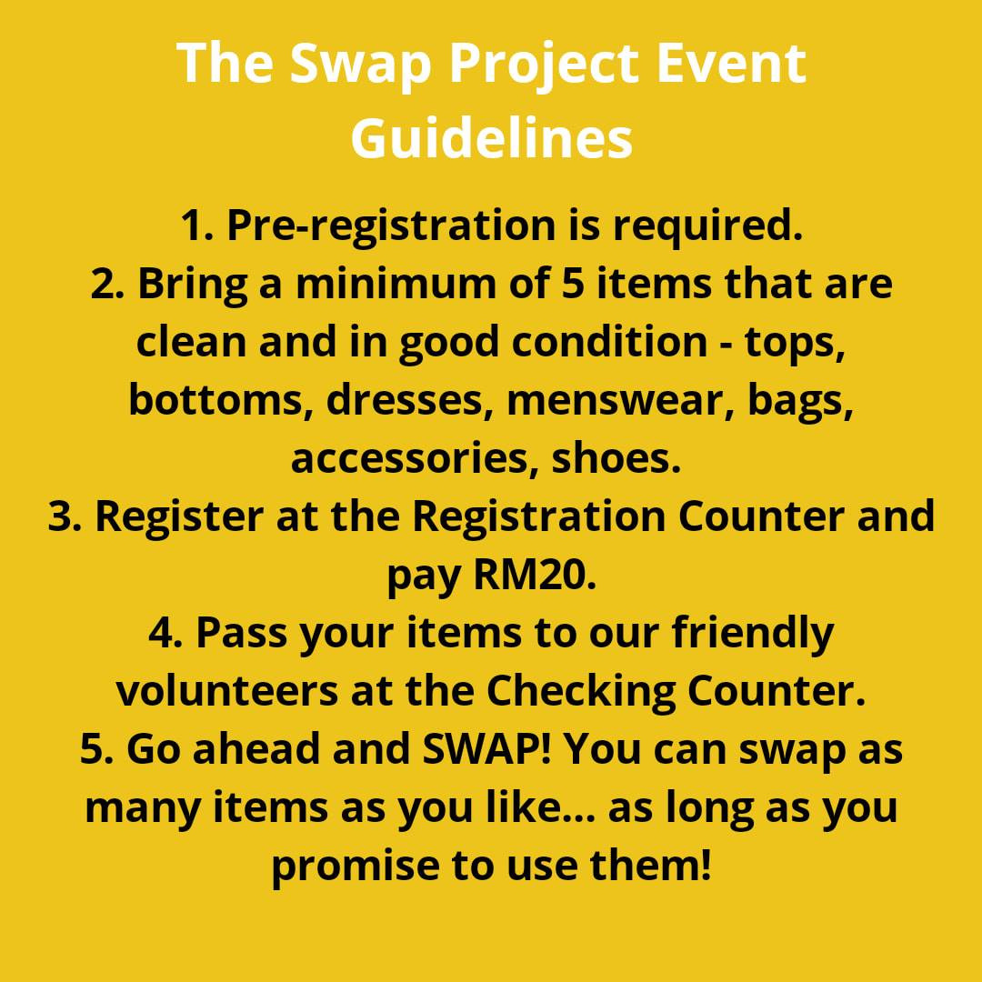 Here are some guidelines to prepare you... - The Swap Project