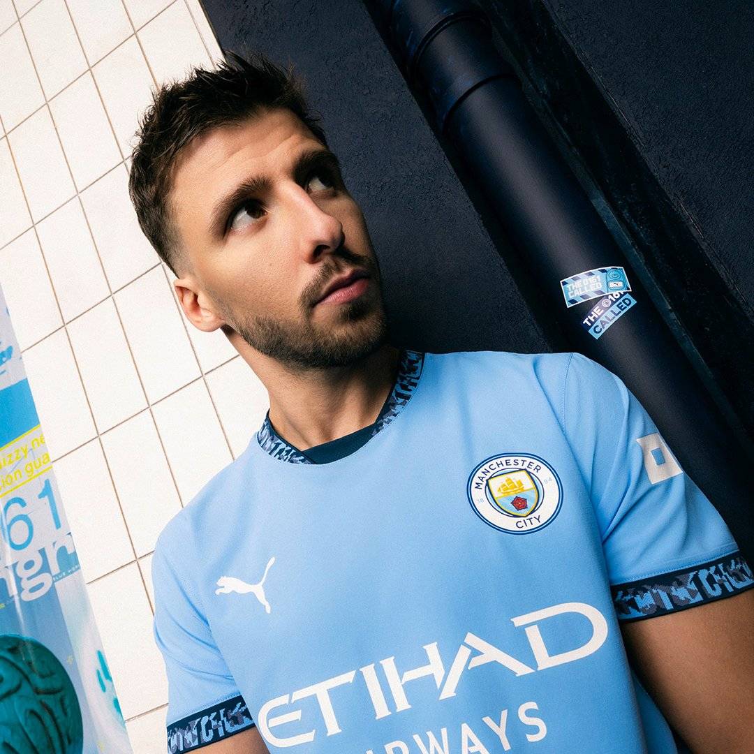 Manchester City's 125th anniversary kit which they will wear
