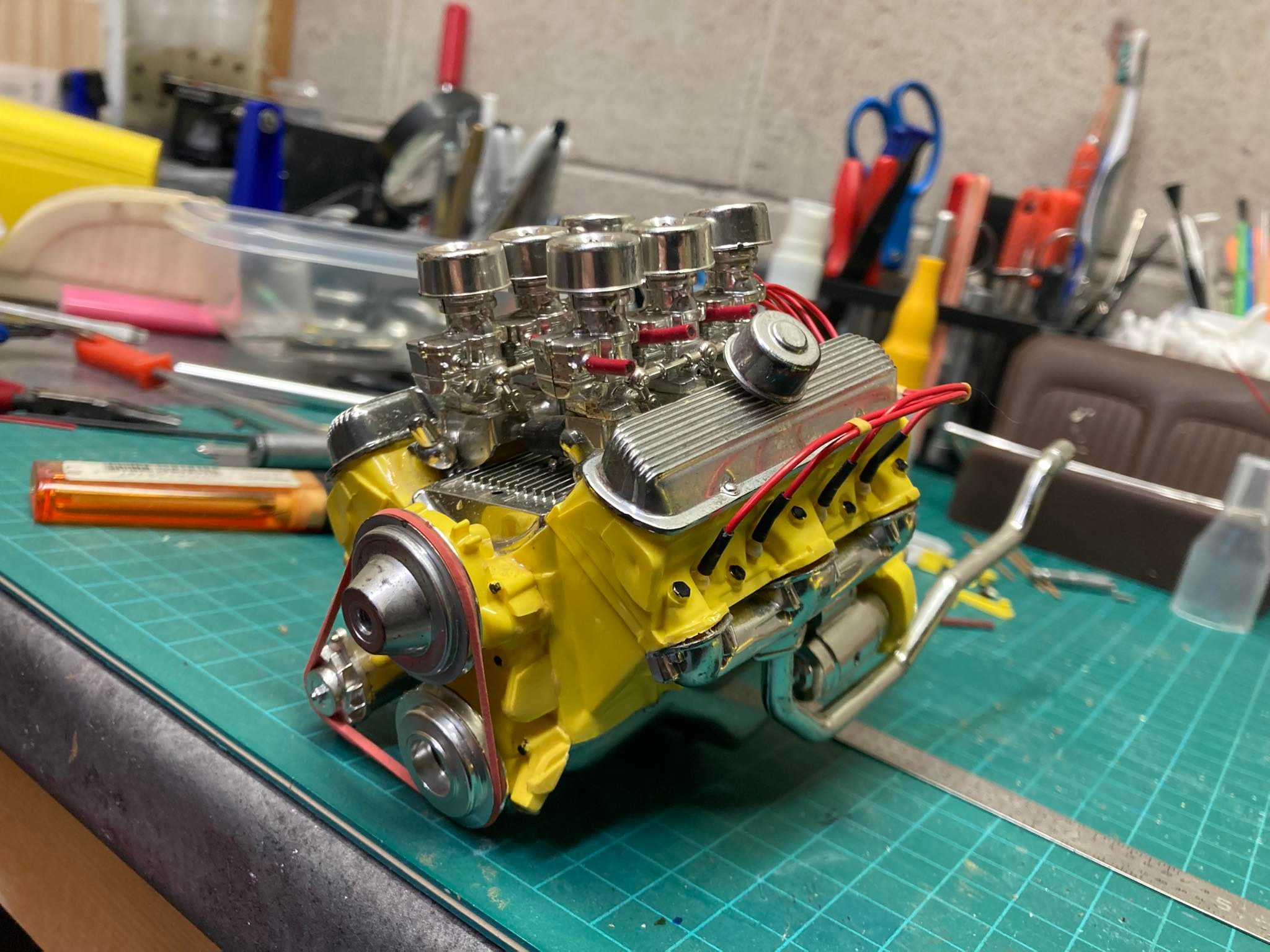 Building a 1/8 Scale Engine from a 1963 Monogram Big Deuce Kit