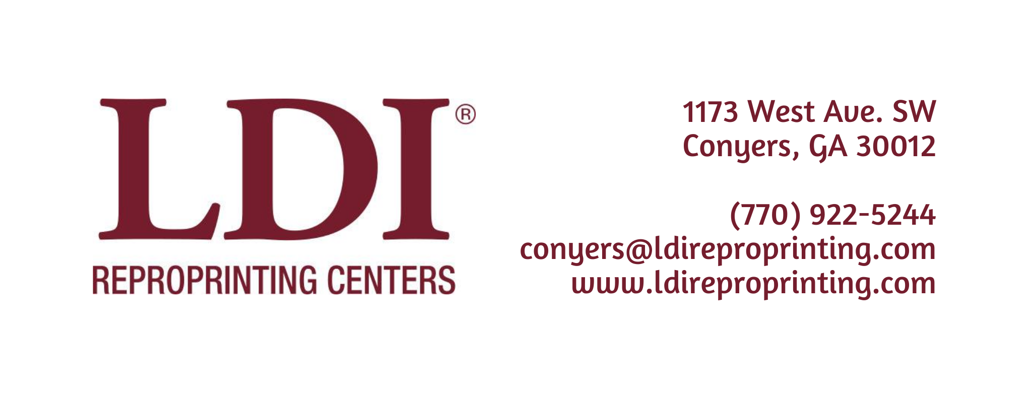 LDI Reproprinting - Conyers | Conyers GA