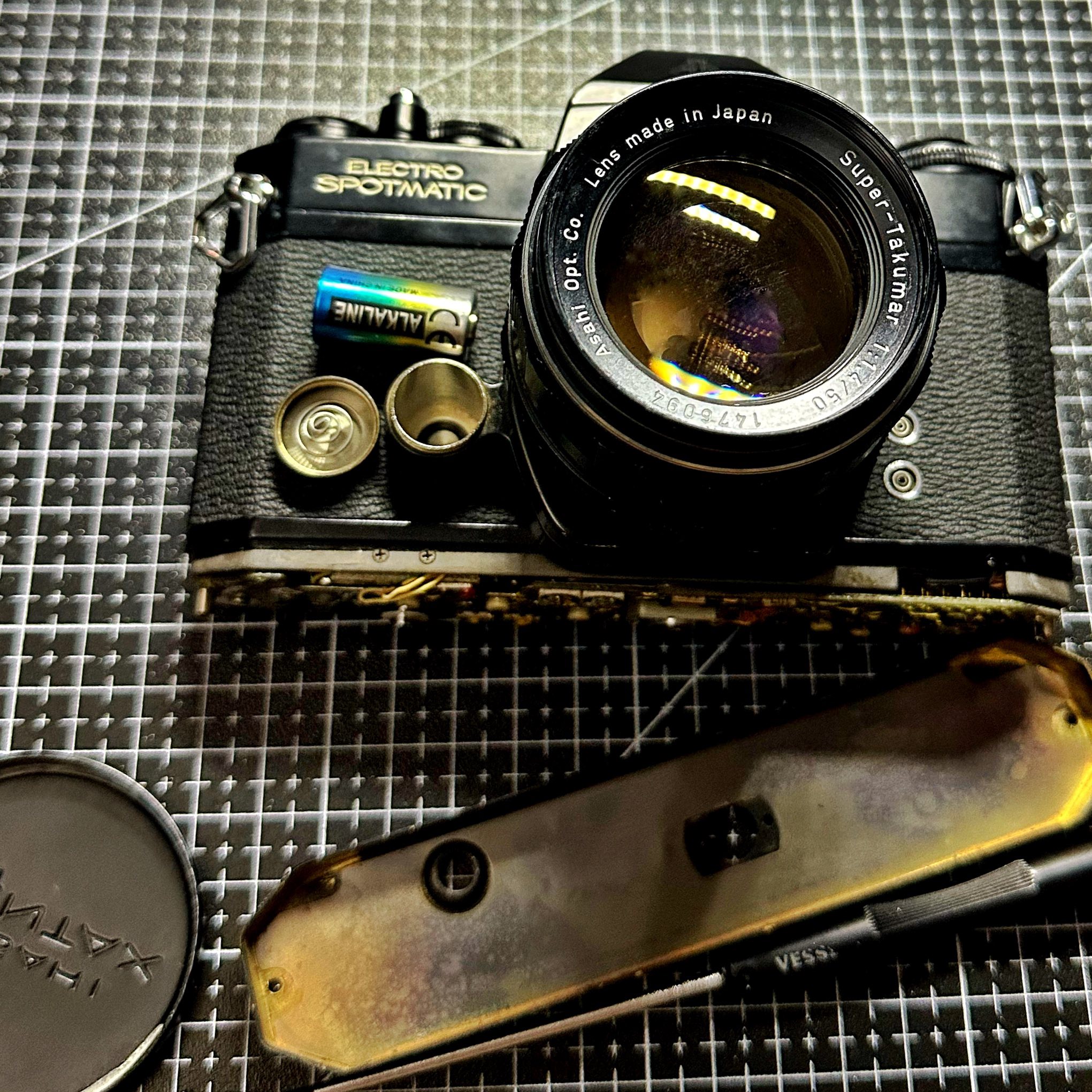 Pentax Electro Spotmatic with Asahi Takumar 50mm f/1.4 lens