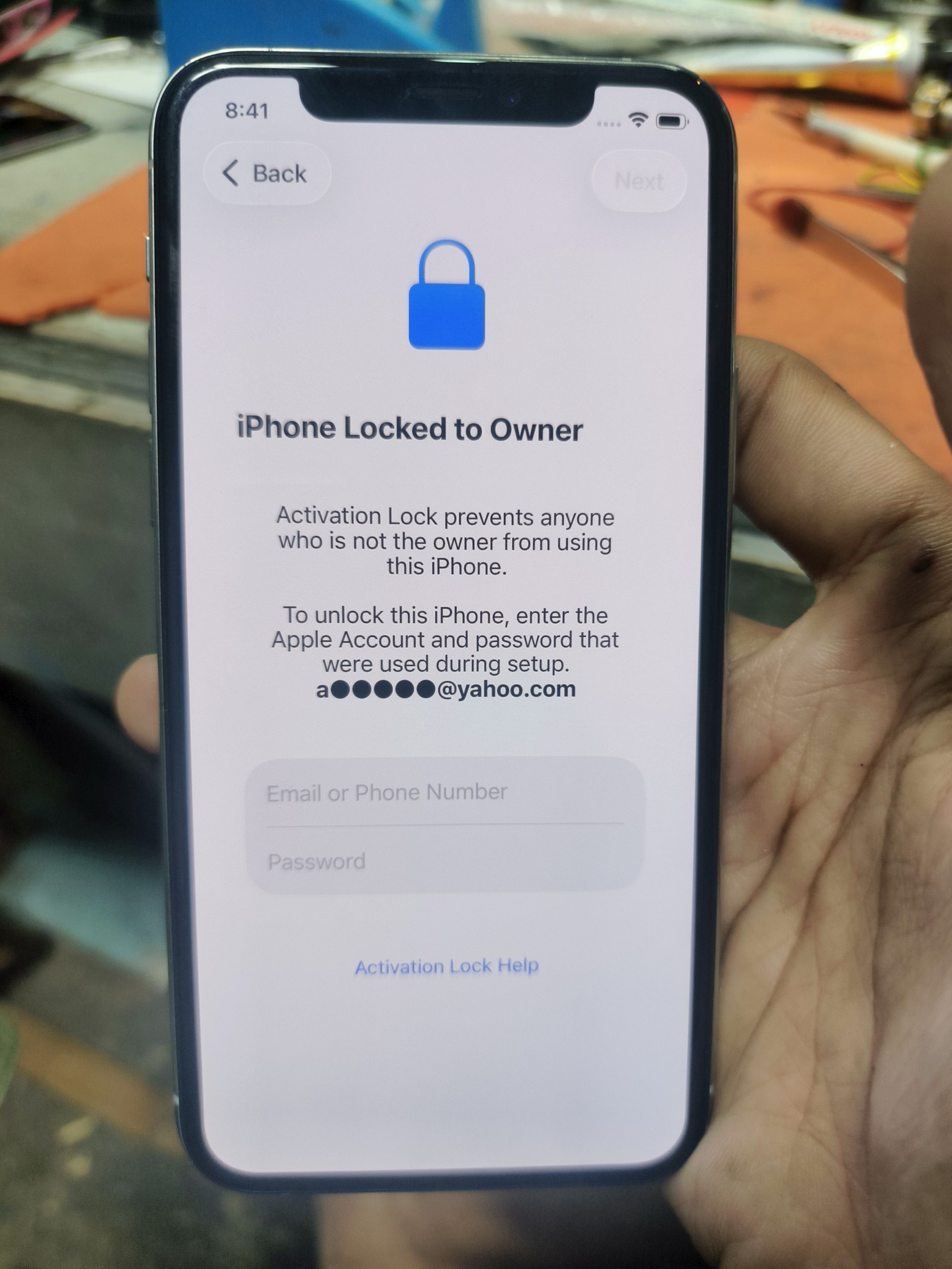 iphone 11 pro icloud issue hm 26.5 ios