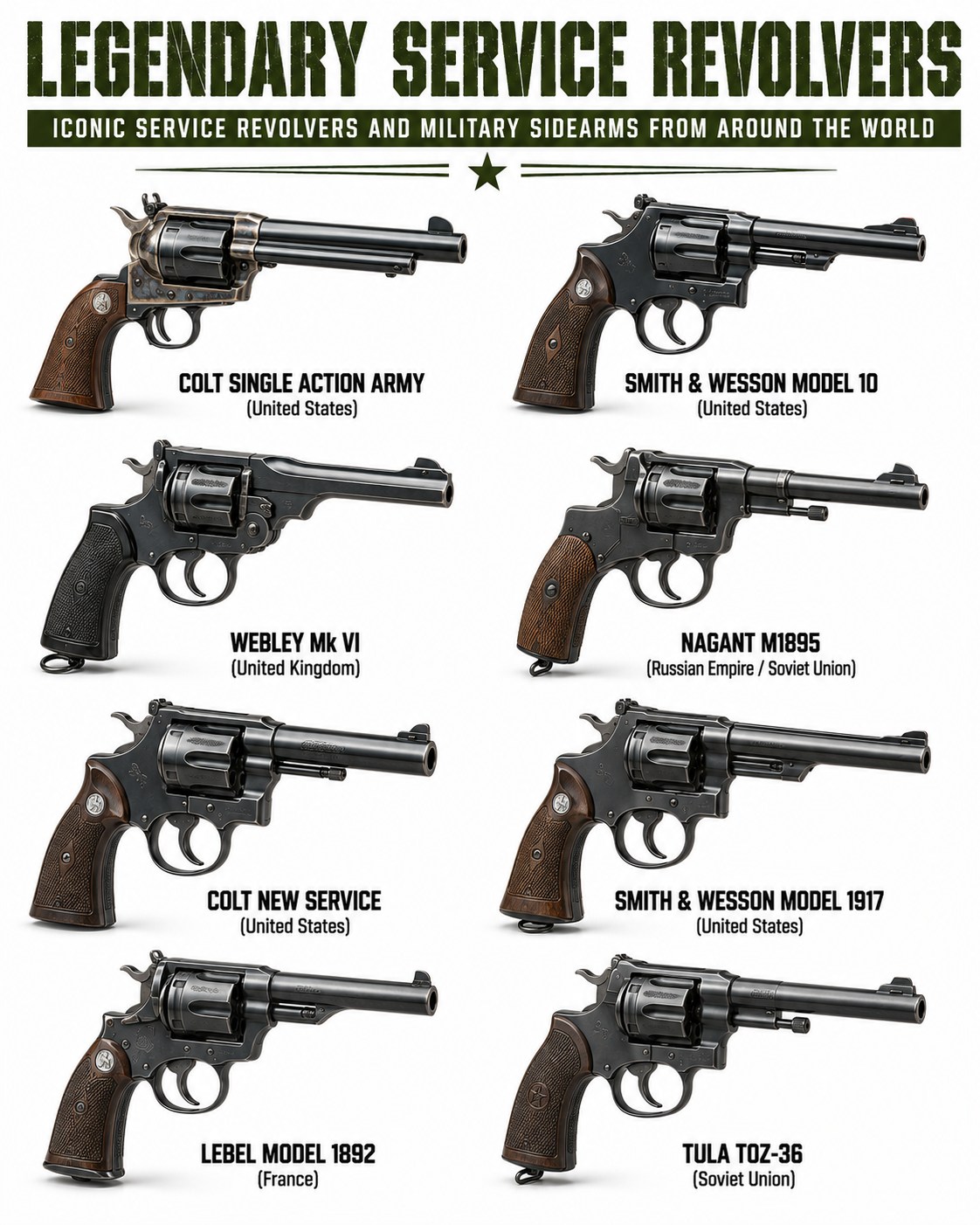 This infographic presents a historical look at four widely